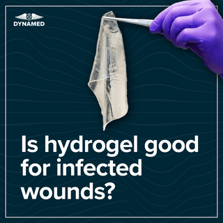 Is hydrogel good for infected wounds?