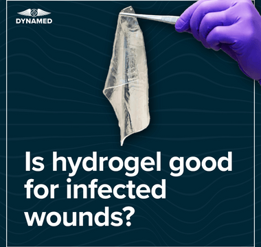 Is hydrogel good for infected wounds?