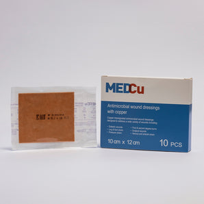 MedCu Antimicrobial Copper Wound Dressings 10cm x 12cm
